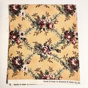 Vtg Hearth & Home Fabric Brannock & Patek Moda 42x37" Quilt Crafts Sew Estate